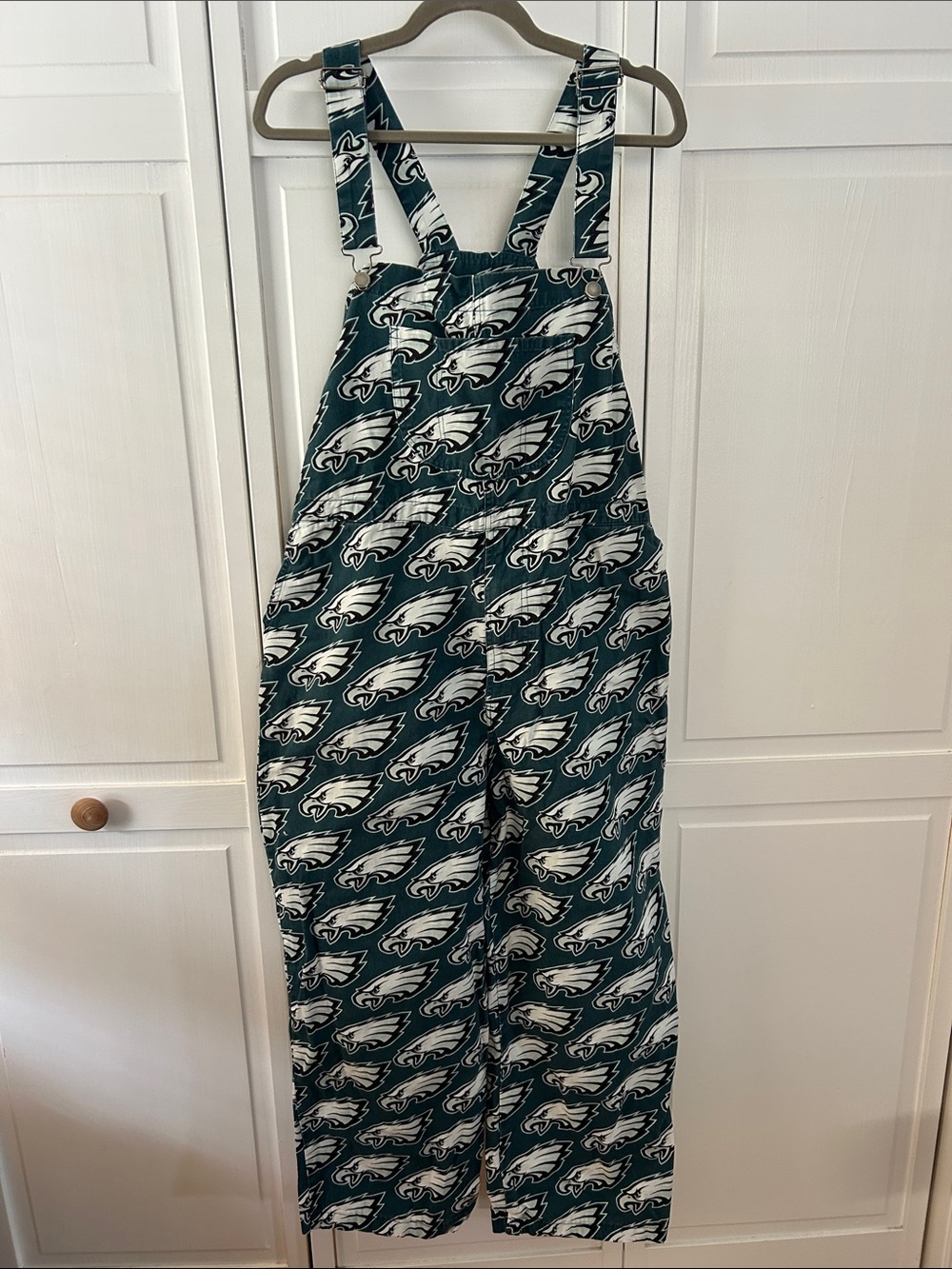 Fly Eagles Fly- 🦅Philadelphia Eagles Green Printed Overalls - Women